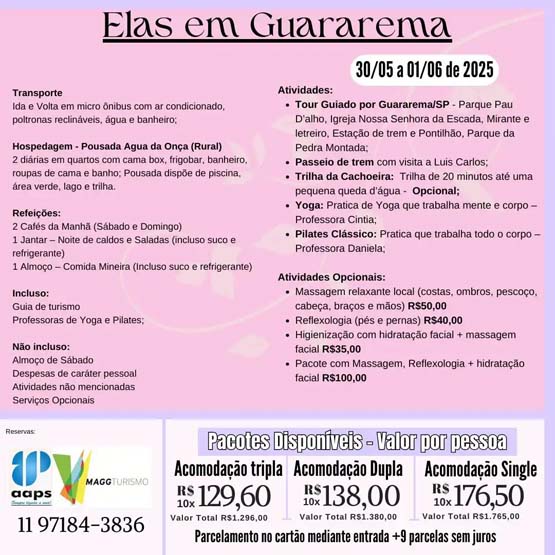 Elas em Guararema