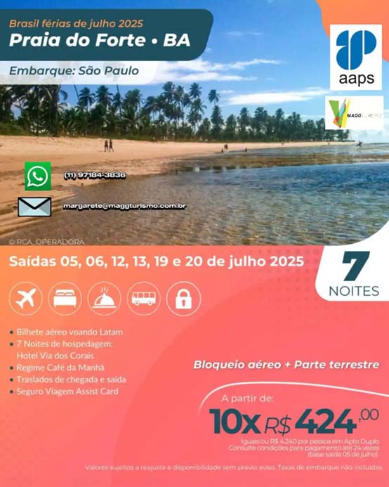 Viagem a Praia do Forte
