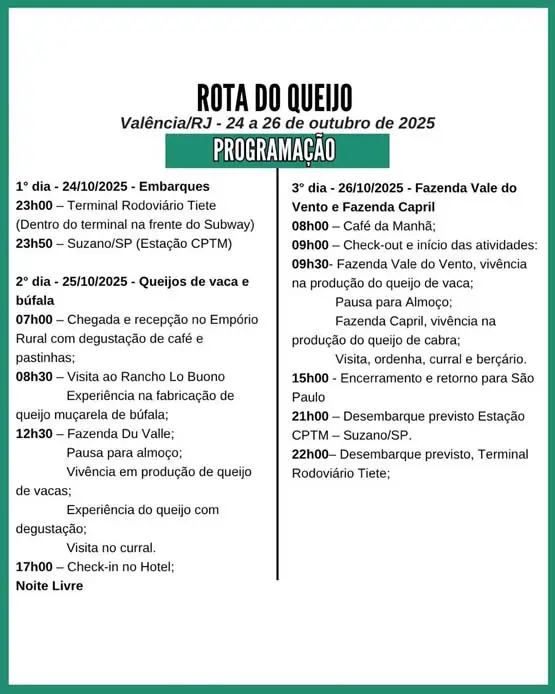 Rota do queijo - valença/RJ