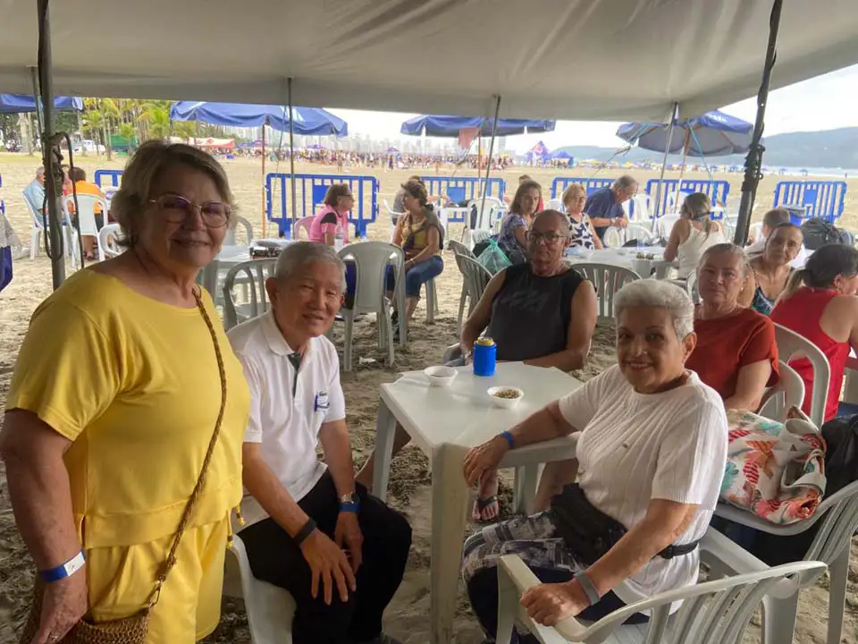 Comemoração dos associados na Barraca de Praia