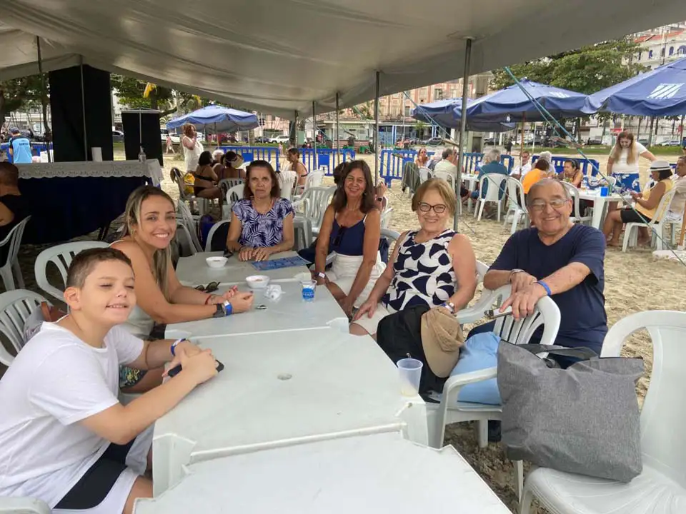 Comemoração dos associados na Barraca de Praia