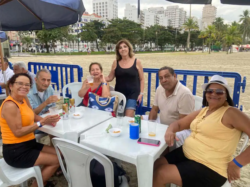 Comemoração dos associados na Barraca de Praia