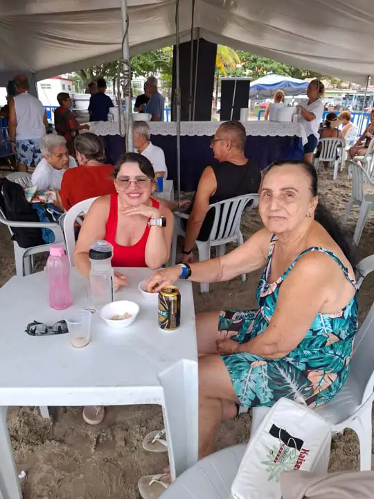 Comemoração dos associados na Barraca de Praia