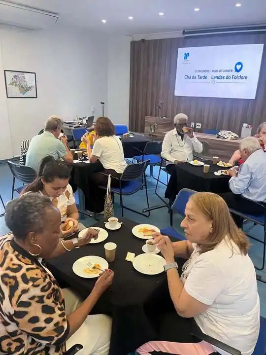 Chá da tarde na Sede da AAPS em São Paulo